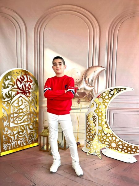 كنزة الأحمر الملكي للأولاد